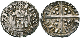 BRABANT, Duché, Jean III (1312-1355), AR esterlin au châtel brabançon, à partir de 1317/1318, Bruxelles. D/ +·I· DVX: DE· BRABANTIA Châtel. R/ MON-ETA...