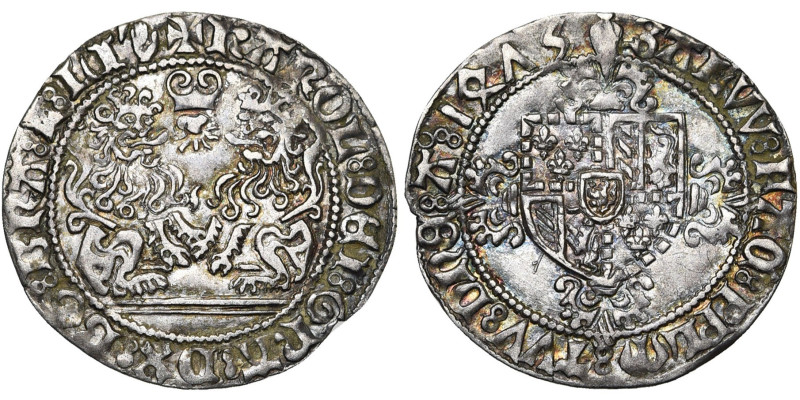 BRABANT, Duché, Charles le Téméraire (1467-1477), AR double briquet, 1475, Anver...