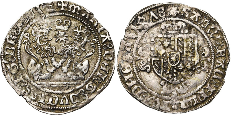 BRABANT, Duché, Marie de Bourgogne (1477-1482), AR double briquet, 1478, Anvers....