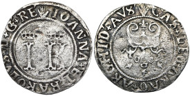 BRABANT, Duché, Charles Quint (1506-1555), AR demi-réal d'Espagne, s.d. (1517), Anvers. Au titre de Jeanne d'Aragon et de Charles Quint. D/ (main) IOA...