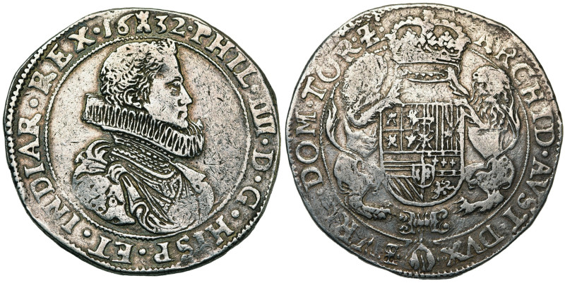 TOURNAI, Seigneurie, Philippe IV (1621-1665), AR ducaton, 1632. Premier type. D/...