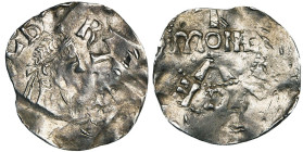 NAMUR, Comté, Albert II (avant 1031-1063), AR denier, vers 1040, Namur. D/ ALBERTVS T. diad. à d. R/ + NAMVCENSIS Dans le champ: ONE/T/A. Chalon, Nam...
