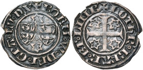 LUXEMBOURG, Duché, Wenceslas Ier (1353-1383), AR sixième de gros, après mai 1362, Luxembourg. D/ + BOEM' W DEI GRA' LV' DX Les écus de Bohême et ...