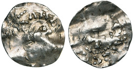 LIEGE, Principauté, AR denier anonyme, après 1020, Maastricht. D/ [ ]RΛNE[ ] T. à d. R/ [+ T]RΛIEC[TVM] Croix. Dan. 1387; Dengis 114; Ilisch II, 39.7....