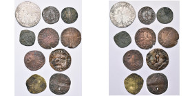 LIEGE, Principauté, Jean de Heinsberg (1419-1455), lot de 10 p.: double heaume, Hasselt; petit brûlé, Liège (2) et Maastricht (?); grand brûlé, Liège ...