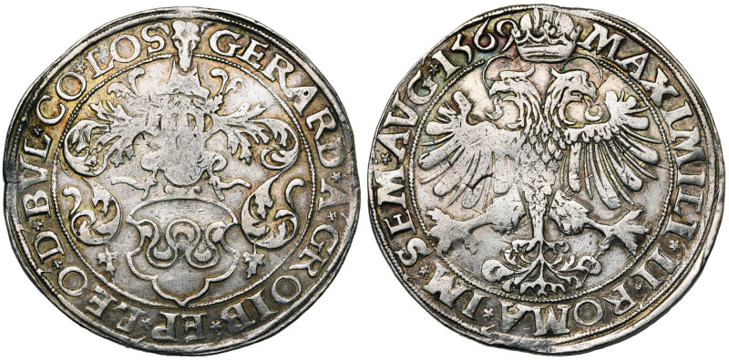 LIEGE, Principauté, Gérard de Groesbeeck (1564-1580), AR rixdaler, 1569, Hasselt...