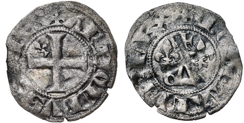 LOON, Graafschap, Arnold V (1279-1323), biljoen dubbele toernooi. Vz/ + ARNOLDVS...