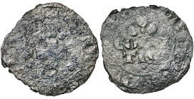 LOON, Graafschap, Lodewijk IV (1323-1336), biljoen dubbele parisis. Vz/ + LVDOVICVS COMES Gebloemd kruis. Kz/ + MONETA DVPLEX In het veld, COMI/TIS/• ...