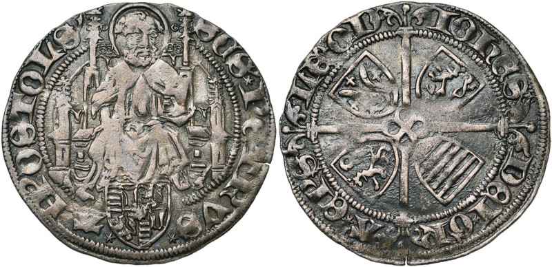 LIEGE, Principauté, Jean de Heinsberg (1419-1455), AR gros au saint Pierre, s.d....