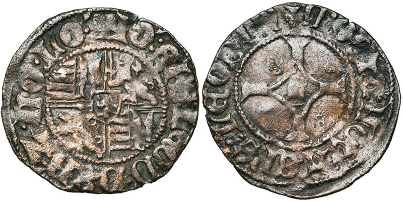 LIEGE, Principauté, Jean de Heinsberg (1419-1455), AE brûlé, Liège. Imitation de...