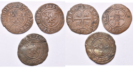 LIEGE, Principauté, Louis de Bourbon (1456-1482), lot de 3 brûlés, Liège, Hasselt et Curange. Chestret 363, 365, 367.

Beau à Très Beau / Fine - Ver...