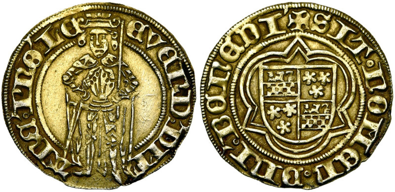 LIEGE, Principauté, Everard de la Marck, protecteur (1488-1489), AR florin, s.d....