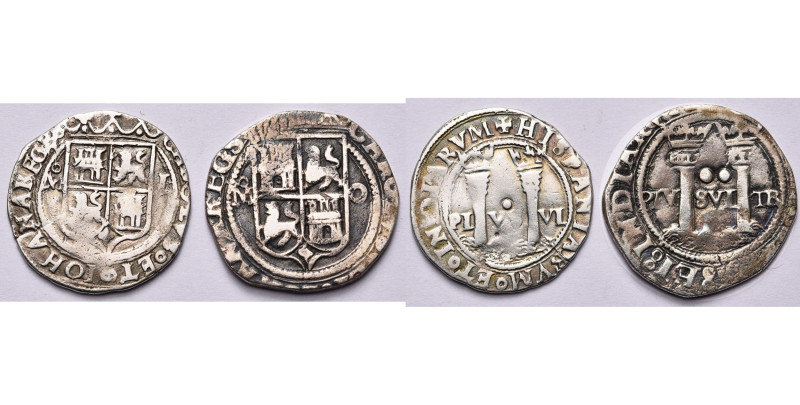 MEXIQUE, Jeanne la Folle et Charles Quint (1504-1555), lot de 2 p.: real, Mexico...