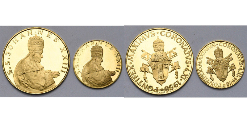 ITALIE, VATICAN, Jean XXIII (1958-1963), (Angelo Giuseppe Roncalli), AV lot de 2...