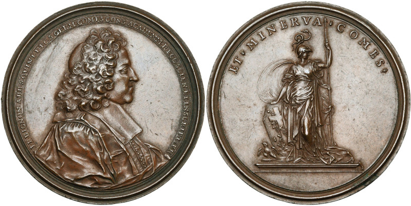 FRANCE, AE médaille, s.d., Saint-Urbain. L'abbé J.-P. Bignon. D/ B. à d. en robe...