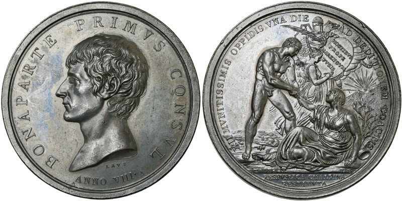 ITALIE, AE médaille, 1800 (an 8), Lavy (d'après Appiani). Victoire de l'armée fr...