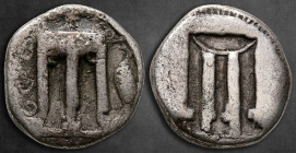 Bruttium. Kroton circa 480-430 BC. Nomos AR