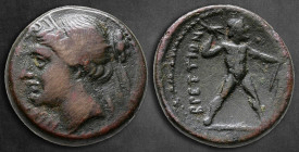 Bruttium. The Brettii circa 214-211 BC. Half Unit Æ