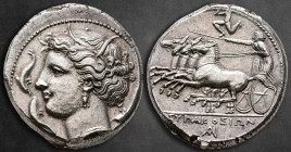 Sicily. Syracuse. Agathokles 317-289 BC. Pre-royal coinage, ca. 310-305 BC. Tetradrachm AR