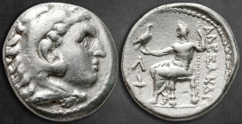 Kings of Macedon. Amphipolis. Alexander III "the Great" 336-323 BC. Struck under Kassander, circa 307-297. Tetradrachm AR
