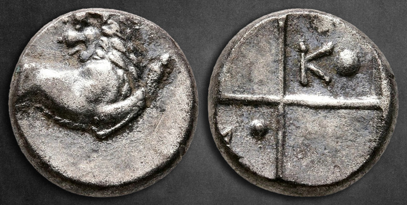 The Thracian Chersonese. Chersonesos circa 386-338 BC. 
Hemidrachm AR

13 mm,...