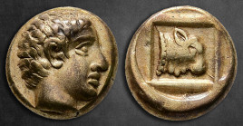 Lesbos. Mytilene circa 454-427 BC. Sixth Stater or Hekte EL