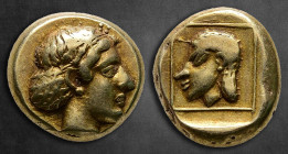 Lesbos. Mytilene circa 412-378 BC. Sixth Stater or Hekte EL