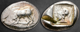 Dynasts of Lycia. Uncertain mint. Uncertain Dynast 490-440 BC. Stater AR