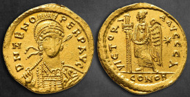 Zeno AD 474-491. Constantinople. Solidus AV