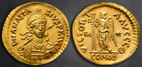 The Ostrogoths. Rome AD 491-518. Theoderic. In the name of Anastasius I. Solidus AV