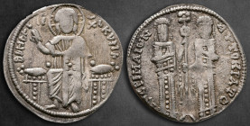 Andronicus II Palaeologus, with Michael IX AD 1282-1328. Constantinople. Basilikon AR