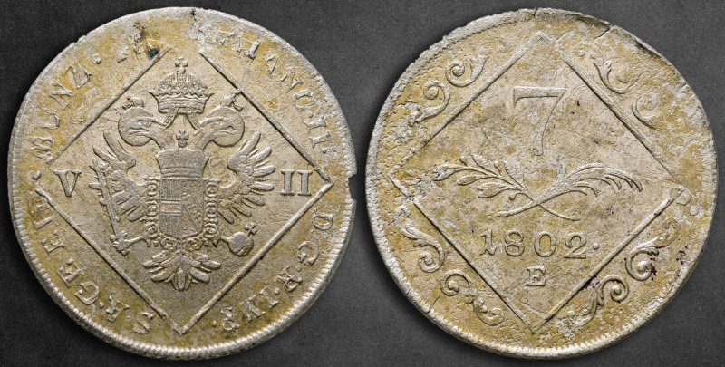 Austria. Karlsburg. Franz II AD 1792-1835.
7 Kreuzer AR 1802

27 mm, 4,54 g
...