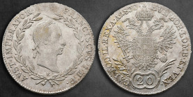 Austria. Kremnitz. Franz II AD 1792-1835. 20 Kreuzer AR 1830