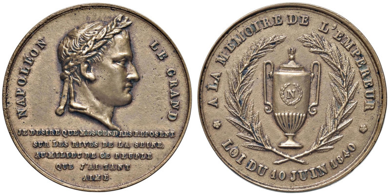 Medaglia 1840 Legge del 10 Giugno 1840. Il Re Luigi Filippo ordina il trasferime...