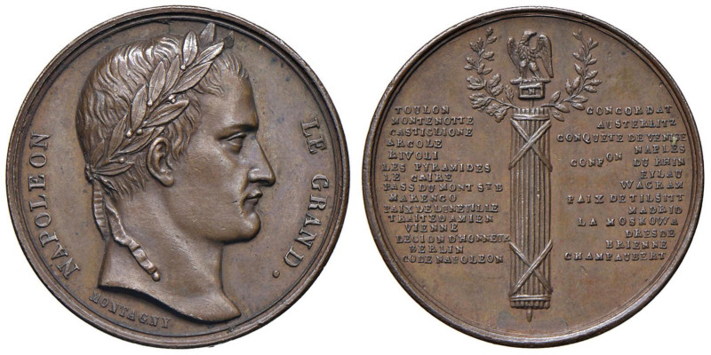 Medaglia 1840 Trasferimento a Parigi dei resti mortali di Napoleone - D/ Testa l...