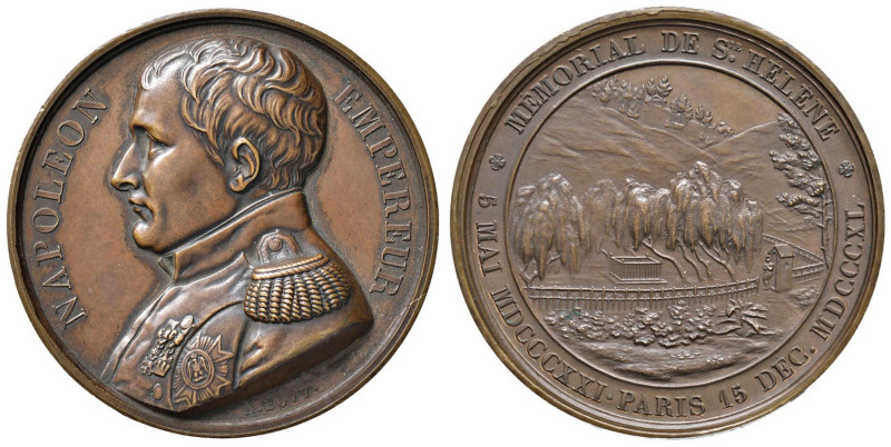 Medaglia 1840 Trasferimento agli Invalidi dei resti mortali di Napoleone - D/ Bu...