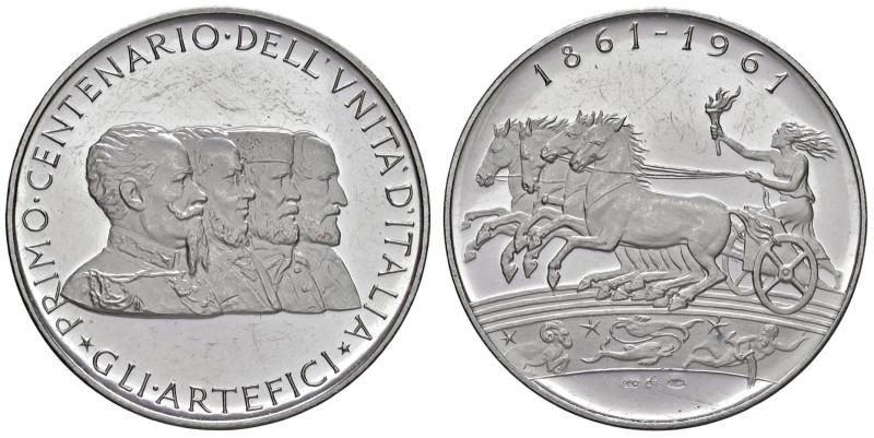 Medaglia 1961 per l'Unità d'Italia - Opus: non indicato - PT (g 69,91 titolo 950...