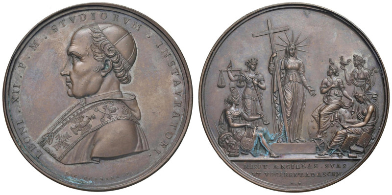 Leone XII (18231-1829) Medaglia per l'istituzione della Congregazione degli stud...