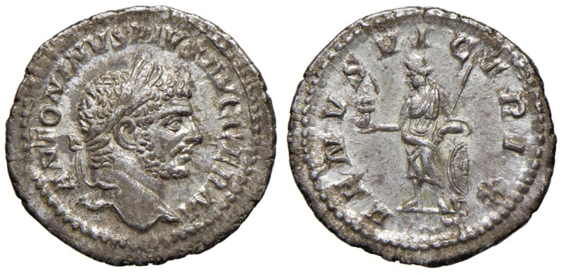 Caracalla (211-217) Denario - Testa laureata a d. - R/ Venere stante a s. - RIC ...