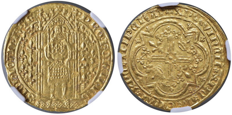 FRANCIA Provenza - Giovanna di Napoli (1343-1382) Franc à pied - Fr. 208 AU (g 3...