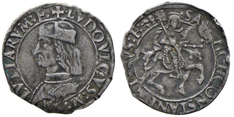 CARMAGNOLA Ludovico II di Saluzzo (1475-1504) Cavallotto - MIR 126 AG (g 3,64) G...