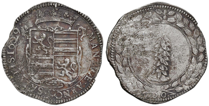 MANTOVA Assedio (1629-1630) Scudo del Fiore da 160 soldi 1629 - MIR 662 AG (g 28...