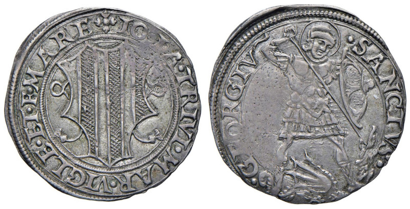 MESOCCO Gian Giacomo Trivulzio (1487-1518) Grosso da 6 soldi - MIR 982 AG (g 3,6...