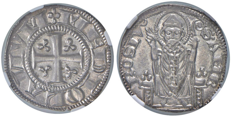 MILANO Prima Repubblica (1250-1310) Ambrosino - MIR 68/2 AG R TOP POP, miglior e...