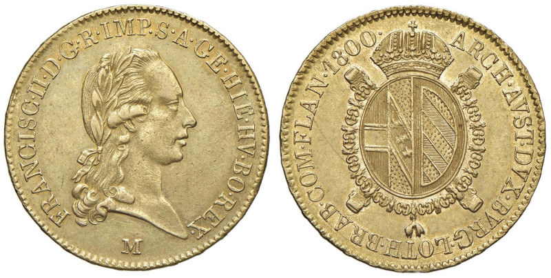 MILANO Francesco II (1799-1800) Sovrano 1800 - MIR 474/2 AU (g 11,09) Minimi gra...