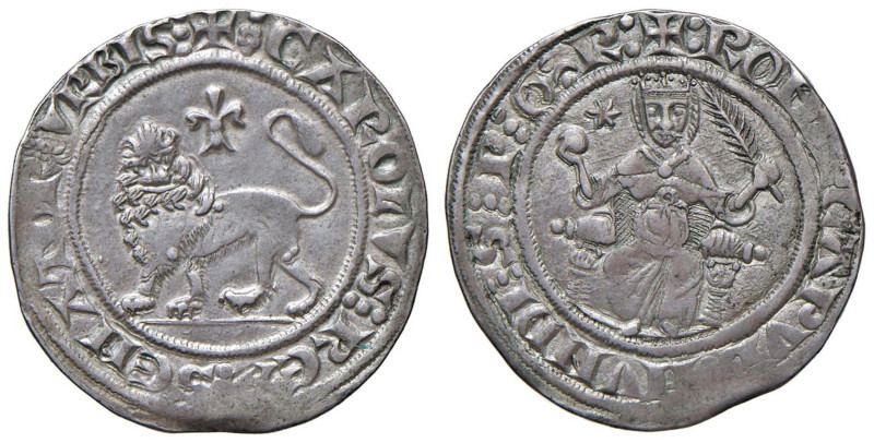 Senato romano - Carlo I d'Angiò (1268-1278 e 1281-1284) Grosso rinforzato - Munt...