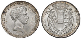 Leopoldo II di Lorena (1824-1859) Mezzo francescone 1828 - MIR 450/2 AG (g 13,66) R