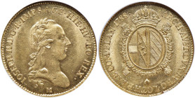 MILANO Giuseppe II d'Asburgo-Lorena (1780-1790) Sovrana 1788 - MIR 455/4 RR Conservazione eccezionale. In Slab NGC MS64 n.1522424-020

MS 64