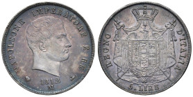 MILANO Napoleone I (1805-1814) 5 Lire 1812 puntali aguzzi - Gig. 112 AG (g 24,04) Superbo esemplare corredato da una bellissima patina

FDC