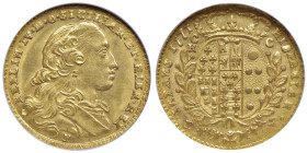NAPOLI Ferdinando IV (1759-1799) 2 Ducati 1771 - Nomisma 406 AU RR Conservazione Eccezionale, mai apparso alcun altro esemplare nemmeno simile. TOP PO...